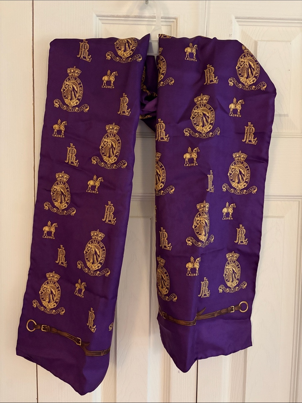 Ralph Lauren vintage equestrian scarf